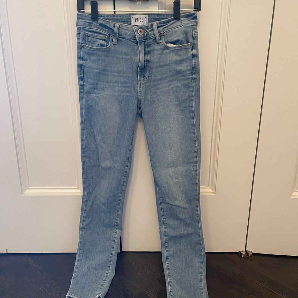 Paige skinny Hoxton ankle faded jeans, mint condition